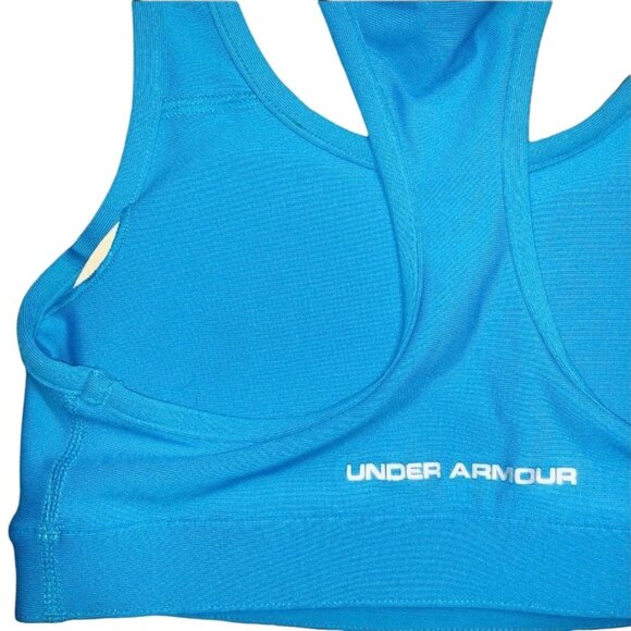 Under Armour Racerback Compression Sports Bra Blue Size XS - Picture 6 of 6